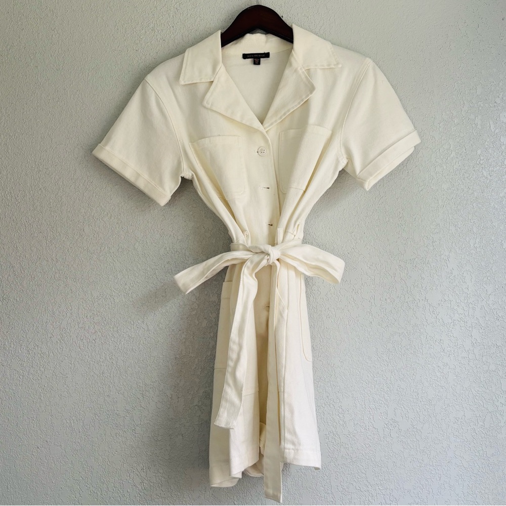 Skies Are Blue White Romper